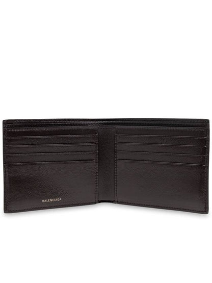 Luxury Balenciaga Trending 2025 Luxury Balenciaga Trending 2025 Leather Wallet With Logo, Men's, Brown