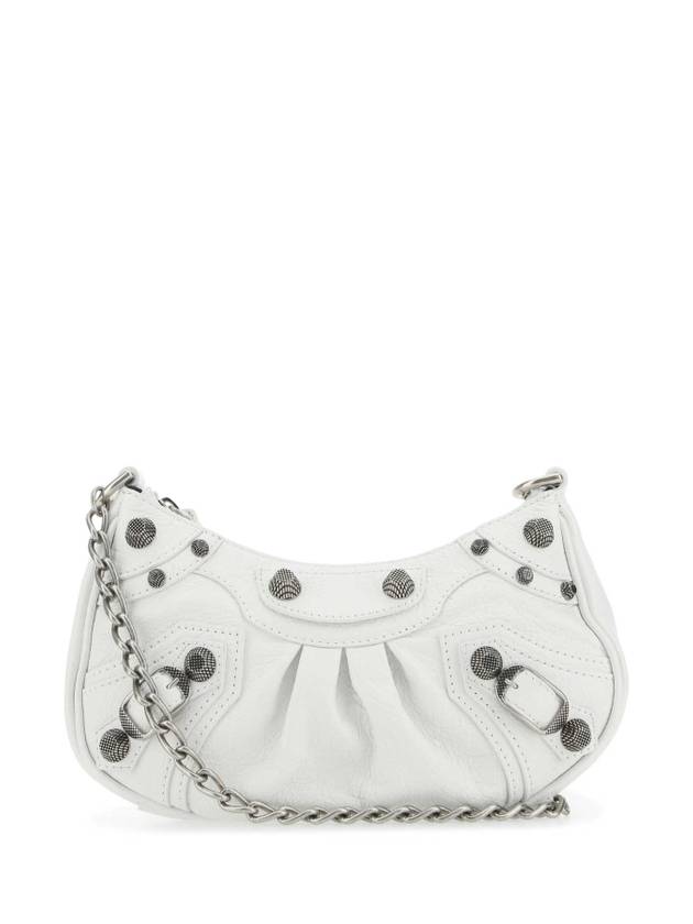 Luxury Balenciaga Trending 2025 Le Cagole Chain Mini Shoulder Bag White