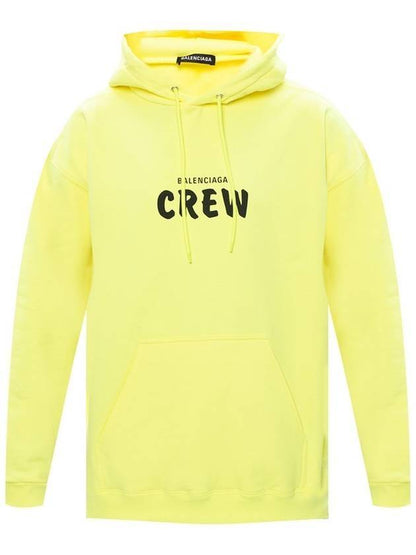 Luxury Balenciaga Trending 2025 Logo Print Cotton Hoodie Yellow