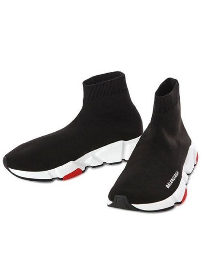 Luxury Balenciaga Trending 2025 Speed Runner High Top Sneakers Red Black