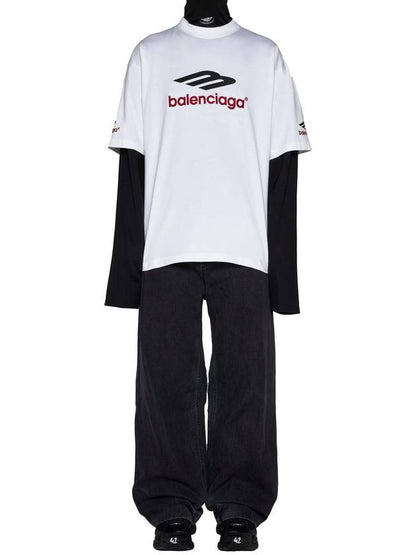Luxury Balenciaga Trending 2025 Washed Skiwear Jeans Grey