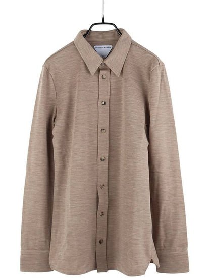 Luxury Bottega Veneta 666230 Light Melange Ranauul Jersey Women s Shirt Size 36 34105