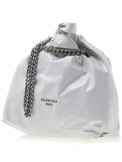 Luxury Balenciaga Trending 2025 WoMen's Crush Small Tote Bag Optic White