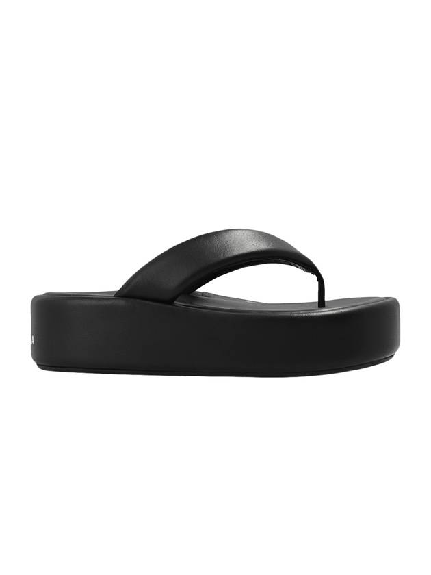 Luxury Balenciaga Trending 2025 Women's Rise Thong Flip Flops Black