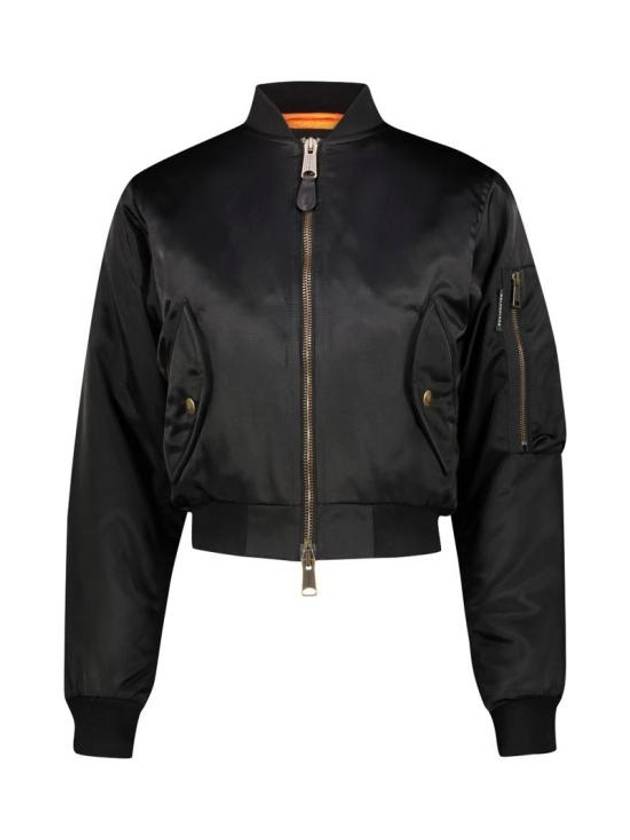 Luxury Balenciaga Trending 2025 Shrunk Bomber Jacket Black