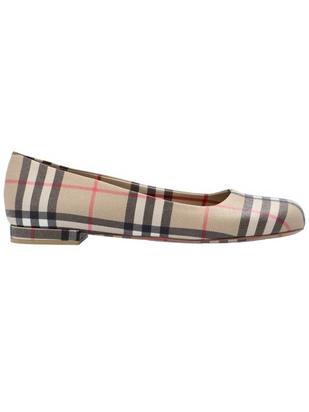 Luxury Burberry Vintage Check Ballerina Beige