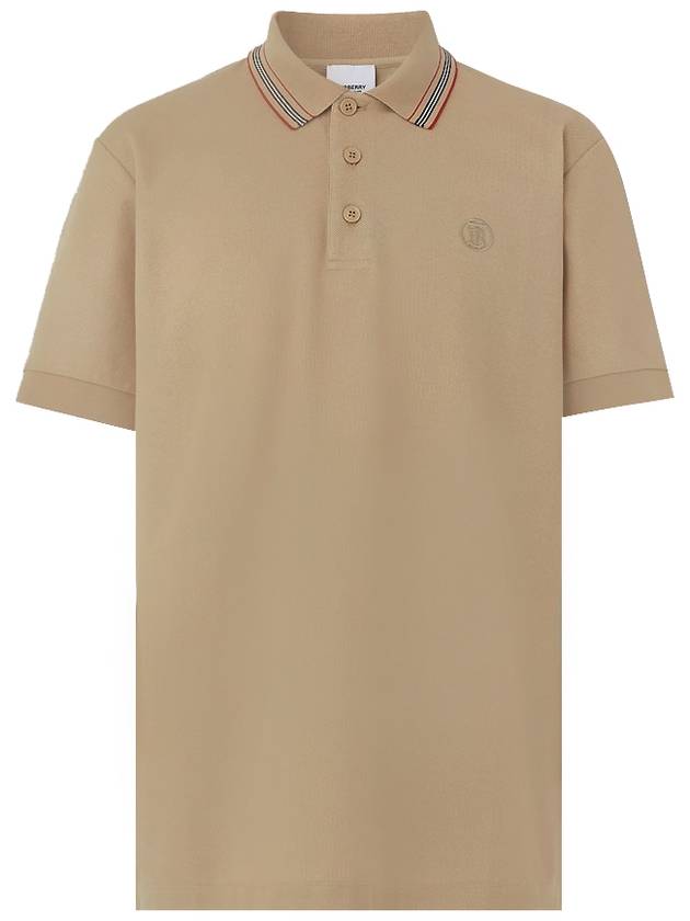 Luxury Burberry Icon Stripe Collar Cotton Polo Shirt Soft Phone