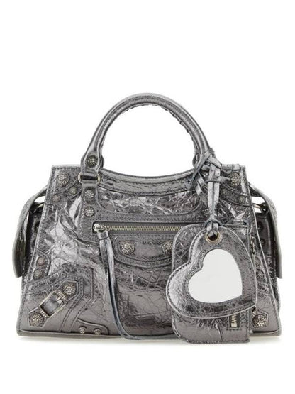 Luxury Balenciaga Trending 2025 Neo Cagole XS Shoulder Bag Silver