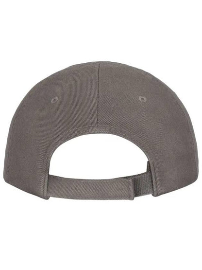 Luxury Balenciaga Trending 2025 Wave Logo Cotton Drill Ball Cap Smokey Grey