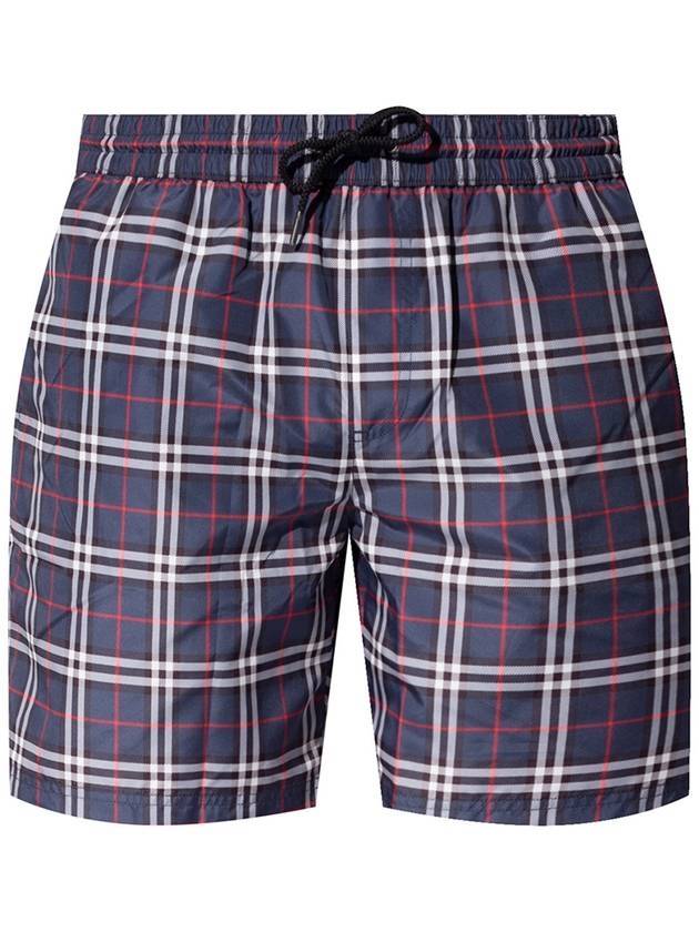 Luxury Burberry Check Swim Shorts Navy