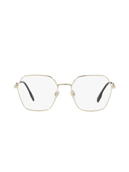 Luxury Burberry Eyewear Charley Gold Framed Eyeglasses Light Gold