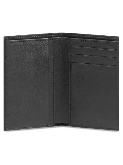 Luxury Balenciaga Trending 2025 Cash Vertical Half Wallet Black