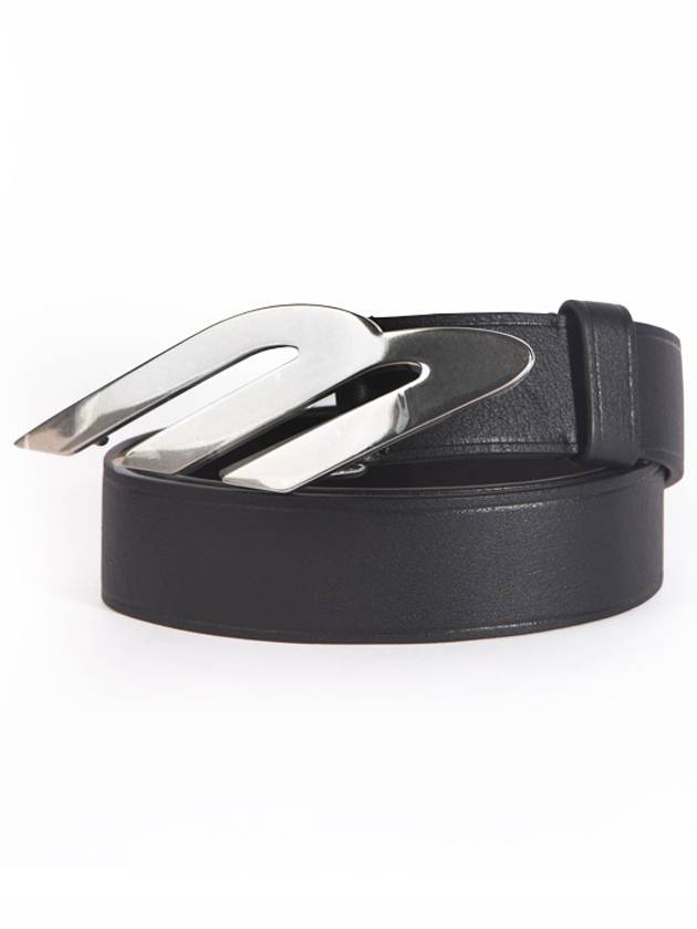 Luxury Balenciaga Trending 2025 3B Logo Leather Belt Black
