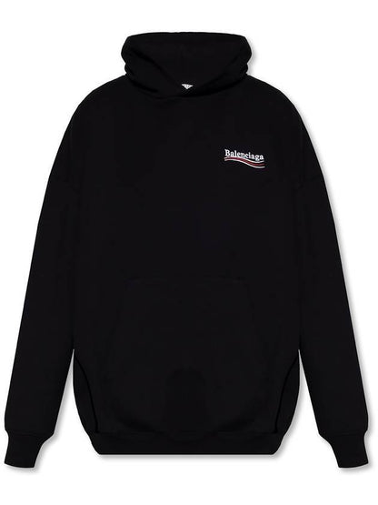Luxury Balenciaga Trending 2025 Political Campaign Oversized Fit Hoodie Black