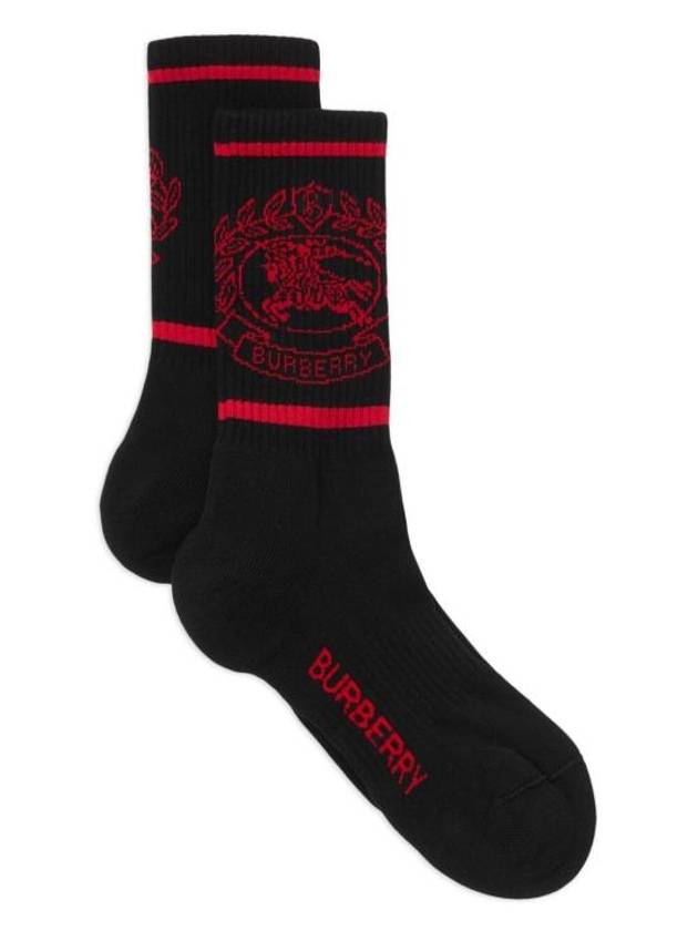 Luxury Burberry Prorsum Socks Red Black