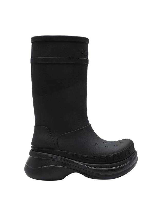 Luxury Balenciaga Trending 2025 Crocs Rain Boots Black