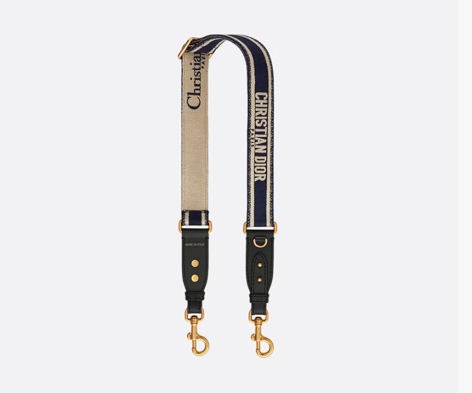 DIOR ADJUSTABLE SHOULDER STRAP WITH RING
