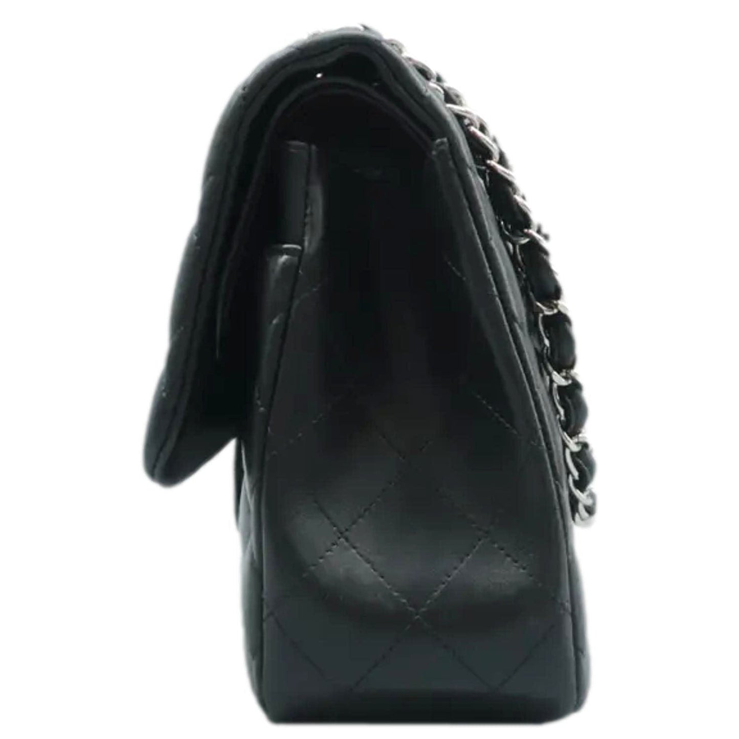 CHANEL Jumbo Classic Double Flap Quilted Leather Shoulder Bag Black