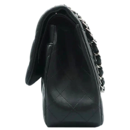 CHANEL Jumbo Classic Double Flap Quilted Leather Shoulder Bag Black
