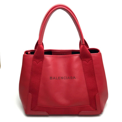 BALENCIAGA Shoulder Bag 339933 leather Red Navy kabas S Women