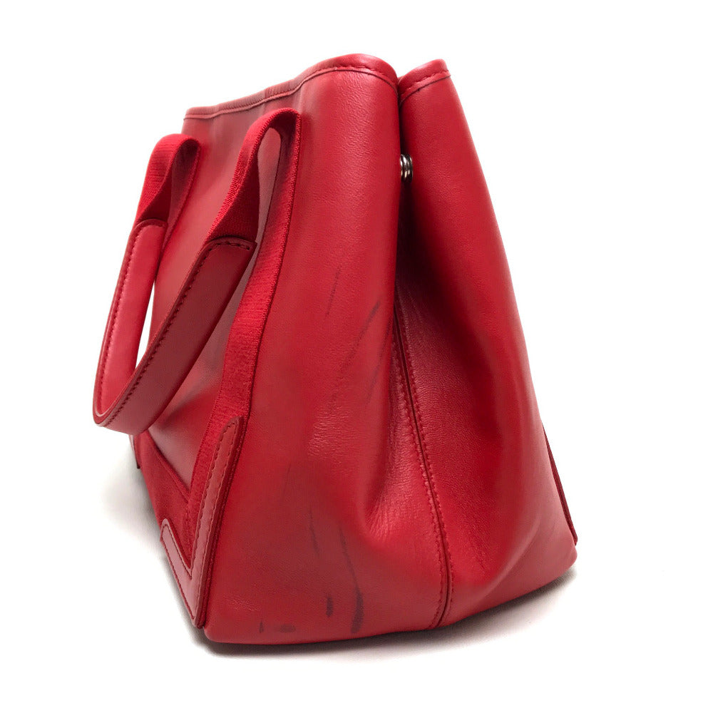 BALENCIAGA Shoulder Bag 339933 leather Red Navy kabas S Women