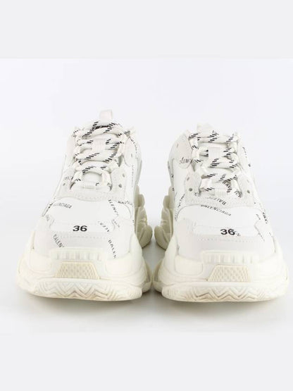 Luxury Balenciaga Trending 2025 Triple S Multi Logo White 36 230