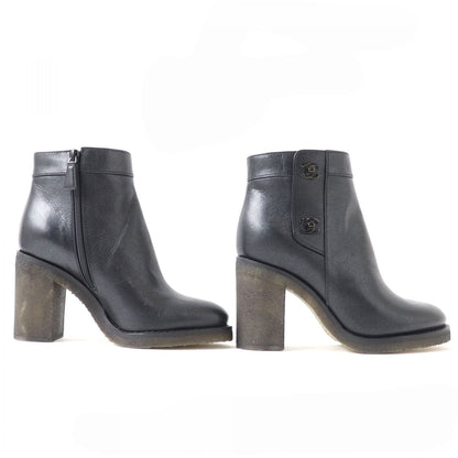 CHANEL boots Main: Leather black Women 37