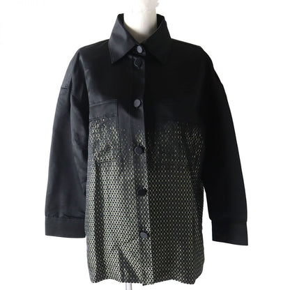 FENDI Long sleeve shirt Outer material: silk 100% Black type Women 38