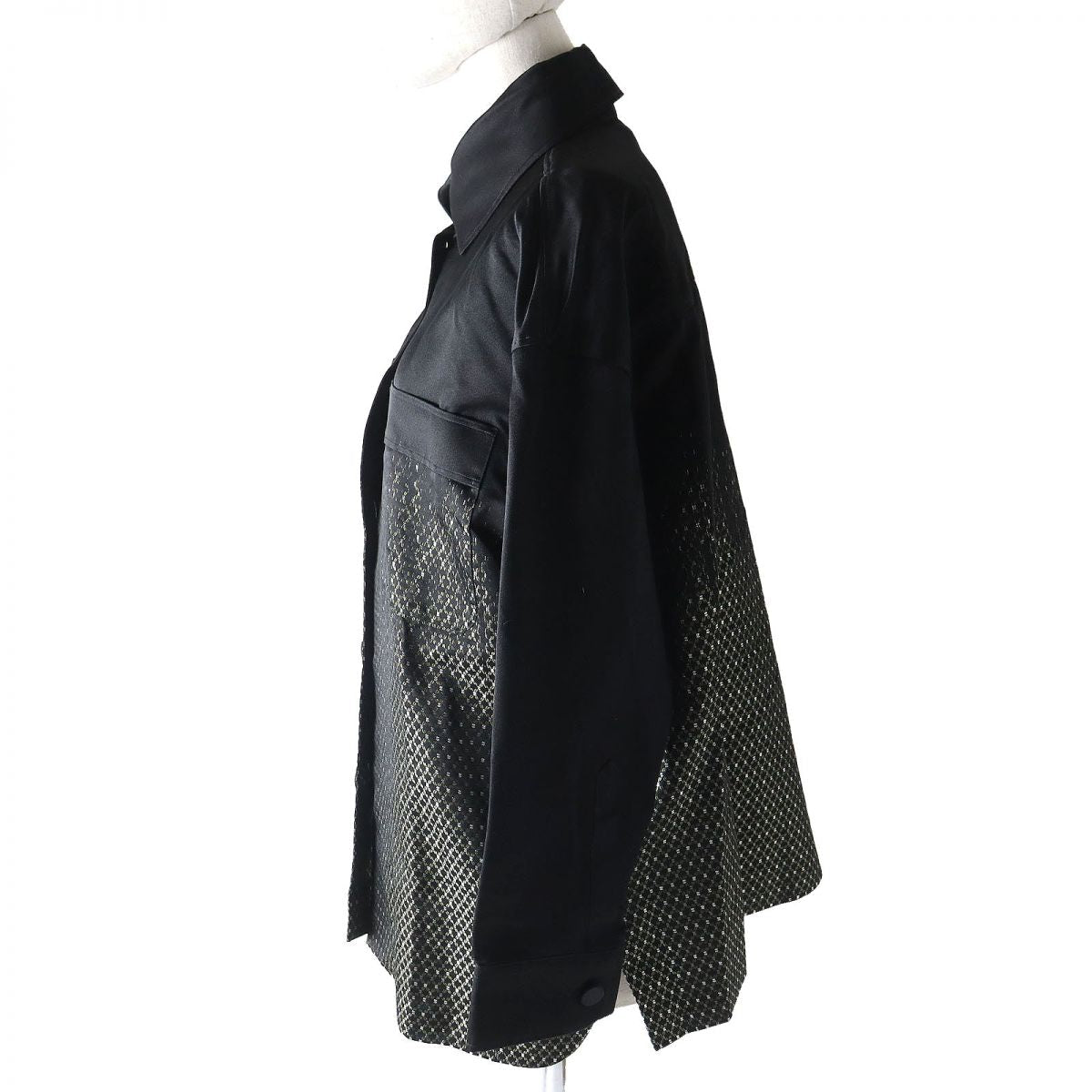FENDI Long sleeve shirt Outer material: silk 100% Black type Women 38
