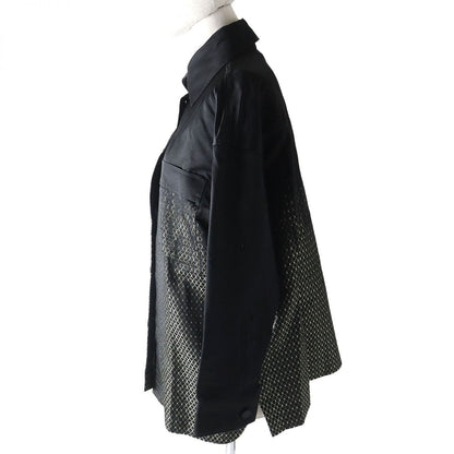 FENDI Long sleeve shirt Outer material: silk 100% Black type Women 38