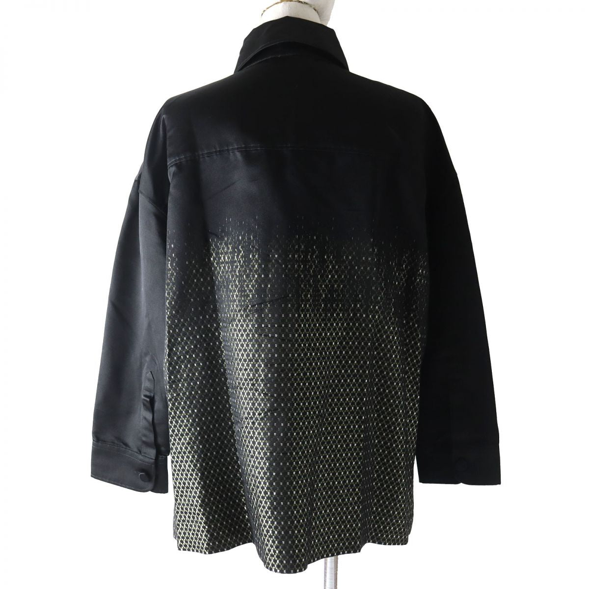FENDI Long sleeve shirt Outer material: silk 100% Black type Women 38