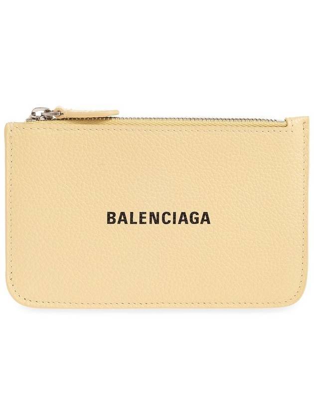 Luxury Balenciaga Trending 2025 Cash Large Long Coin Card Wallet Light Yellow