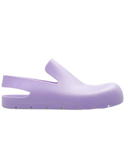 Luxury Bottega Veneta Puddle Clog Rubber Sandals Wisteria