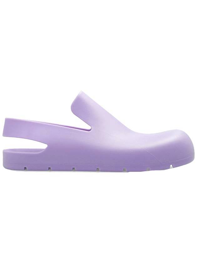 Luxury Bottega Veneta Puddle Clog Rubber Sandals Wisteria