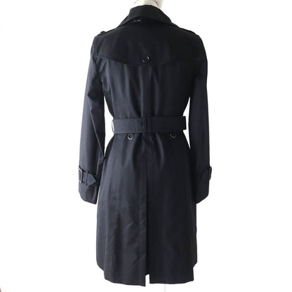 BURBERRY trench coat Outer: 100% cotton, Lining: cotton, Sleeve lining: cupra, Part: cowhide, Liner: 100% wool black Women 36