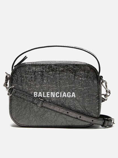 Luxury Balenciaga Trending 2025 Everyday XS Leather Camera Cross Bag Black