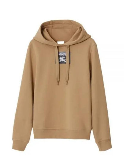 Luxury Burberry WoMen's Prosum Label Cotton Hoodie Camel