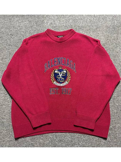 Luxury Balenciaga Trending 2025 ribbed hem knit 115