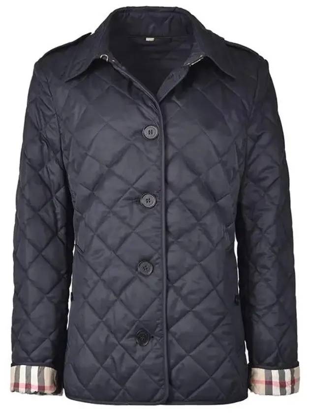 Luxury Burberry New Frankby Quilted Jacket Navy