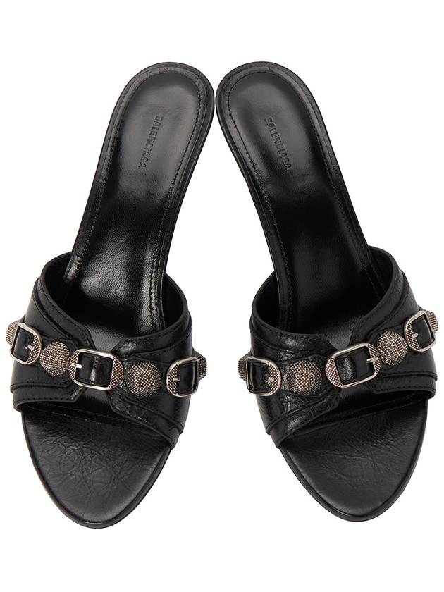 Luxury Balenciaga Trending 2025 Cagole Sandal Heels Black