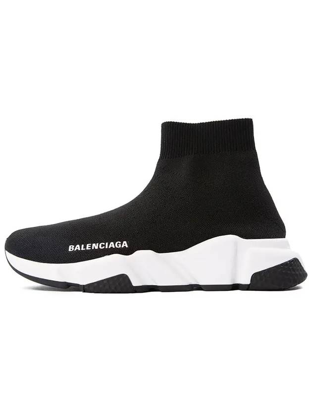 Luxury Balenciaga Trending 2025 Speed Trainer  High Top Sneakers Black White