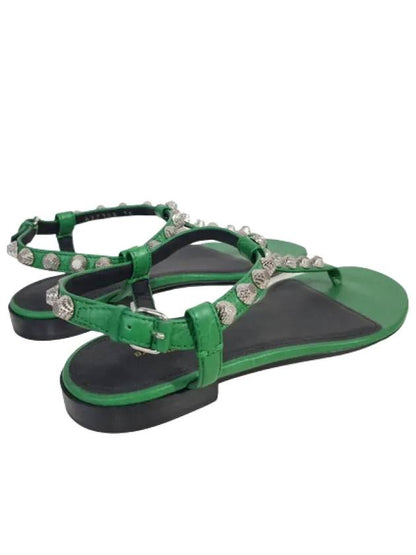 Luxury Balenciaga Trending 2025 Stud Strap Sandals Green