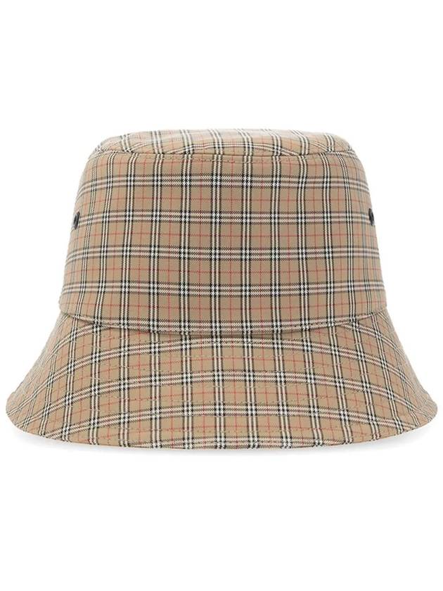 Luxury Burberry Mini Check Bucket Hat Archive Beige