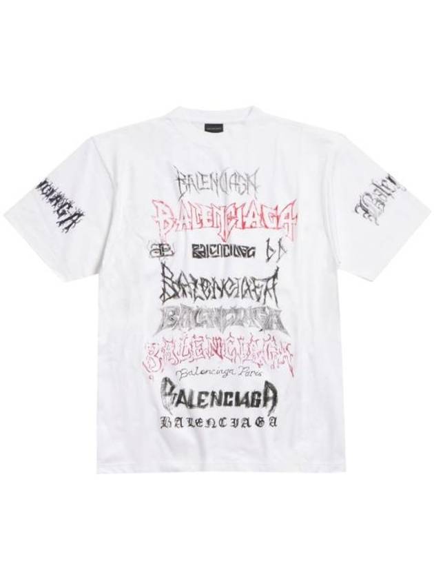 Luxury Balenciaga Trending 2025 Cotton Crew Neck Short Sleeve T-shirt White