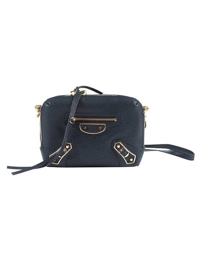 Luxury Balenciaga Trending 2025 Metal Reporter Mini Cross Bag Navy