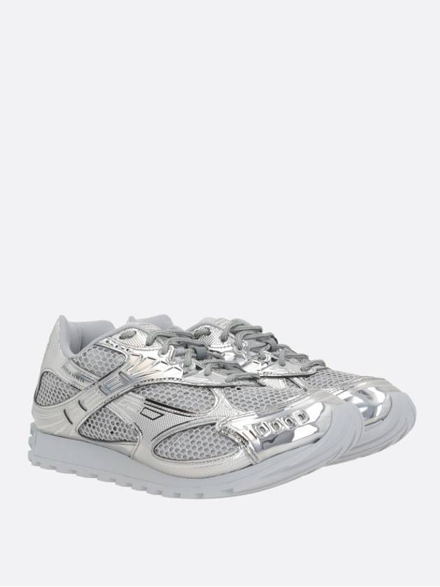 Luxury Bottega Veneta Orbit Low-Top Sneakers Silver