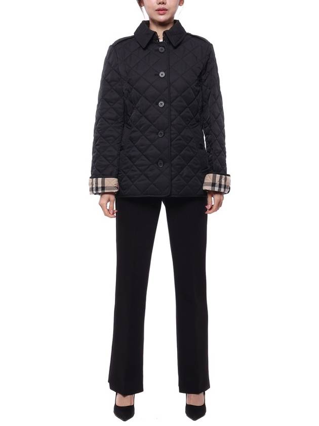 Luxury Burberry New Frankby Quilted Jacket Navy