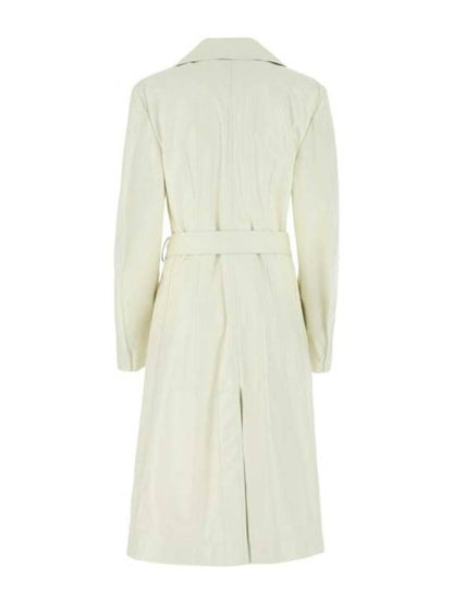 Luxury Bottega Veneta Lamb Leather Single Coat Ivory