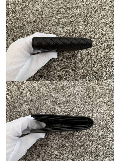 Luxury Bottega Veneta Intrecciato half wallet