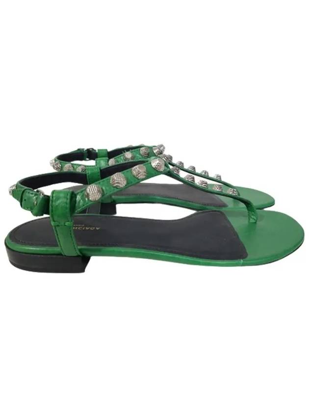 Luxury Balenciaga Trending 2025 Stud Strap Sandals Green
